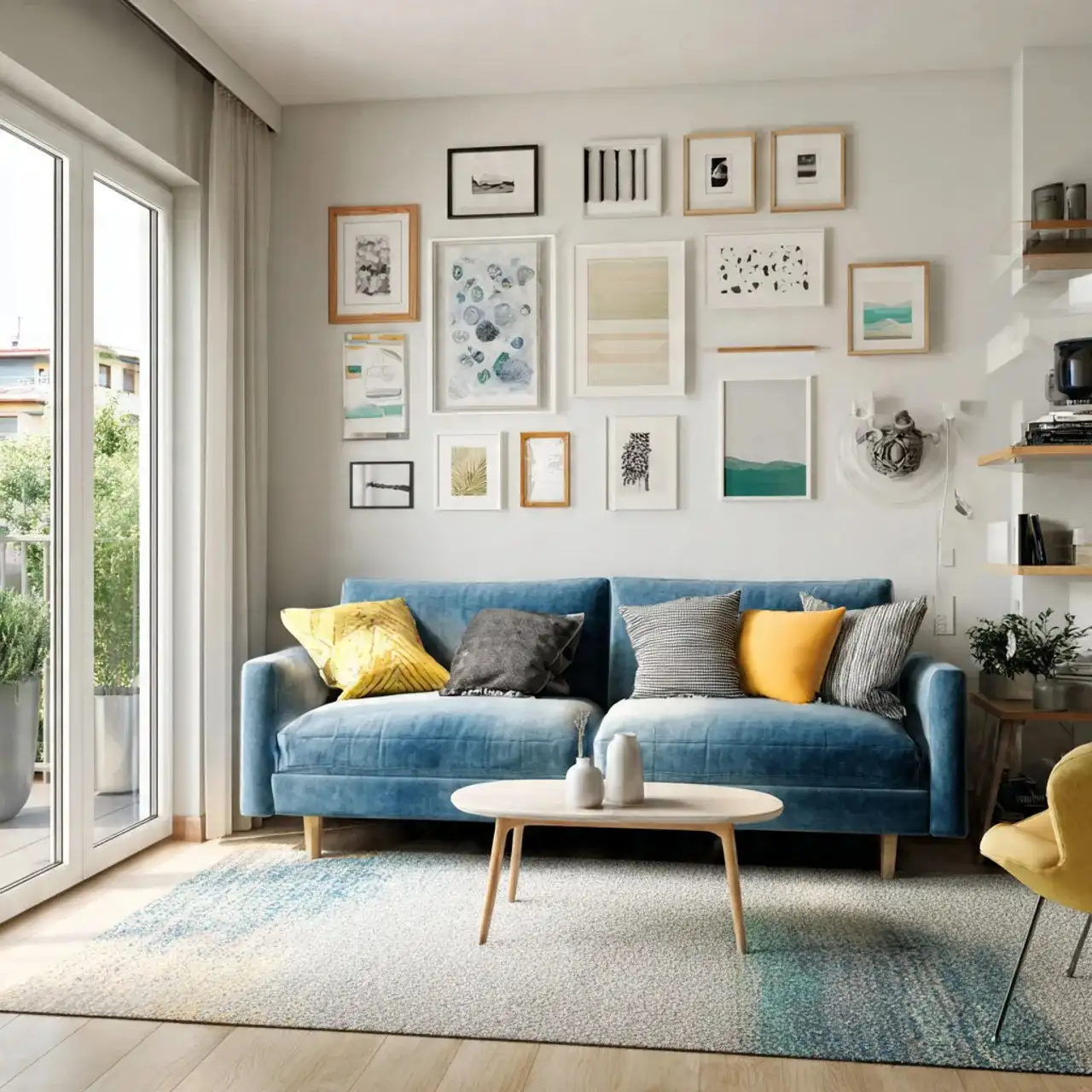 14 Apartment Living Room Ideas 2026: Small Space, Big Style 14 DIY Gallery Wall