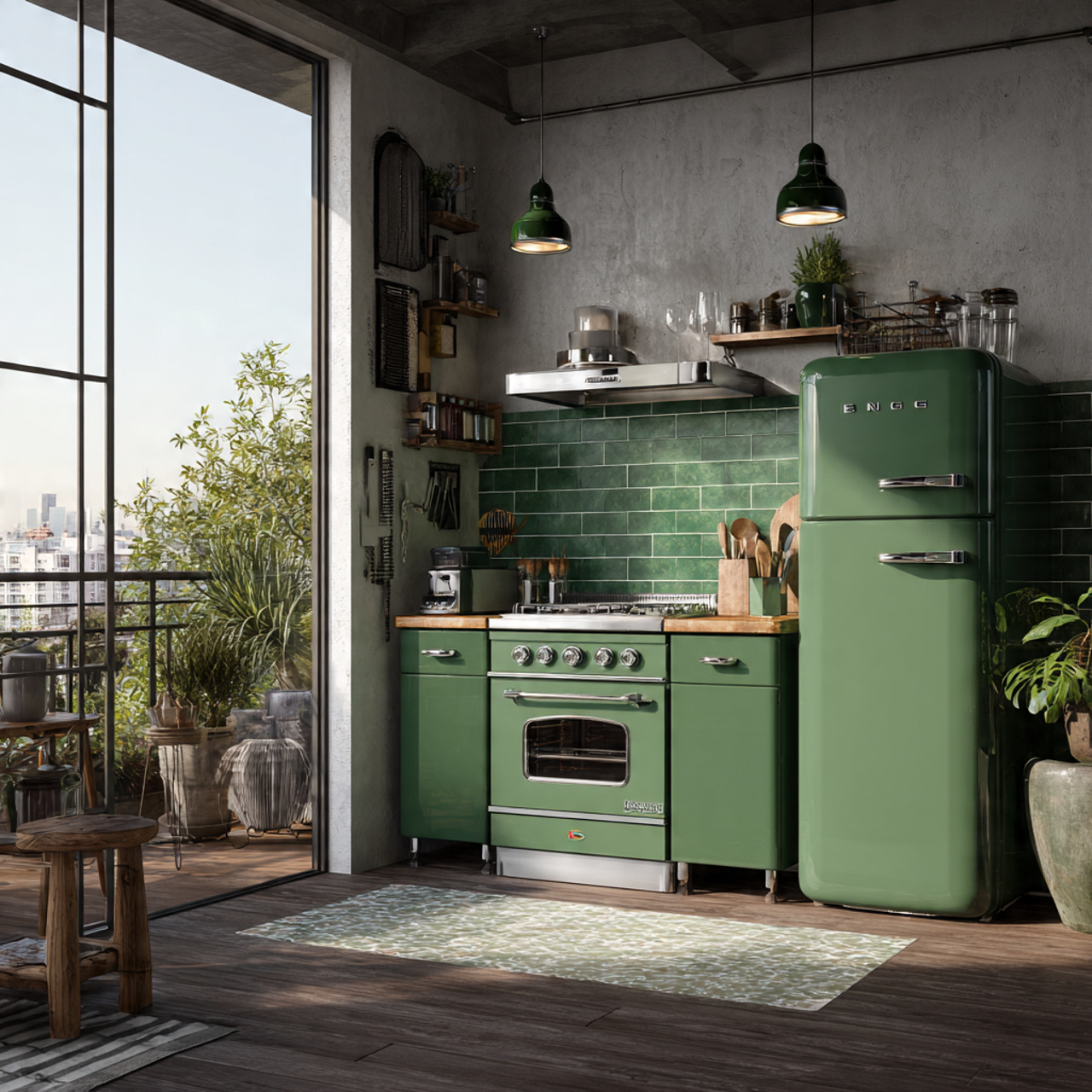 15 Green Kitchen Ideas 2026: The Easiest Ways to Make Your Kitchen Look Fresh and Beautiful 8 Emerald Green Kitchen Appliances