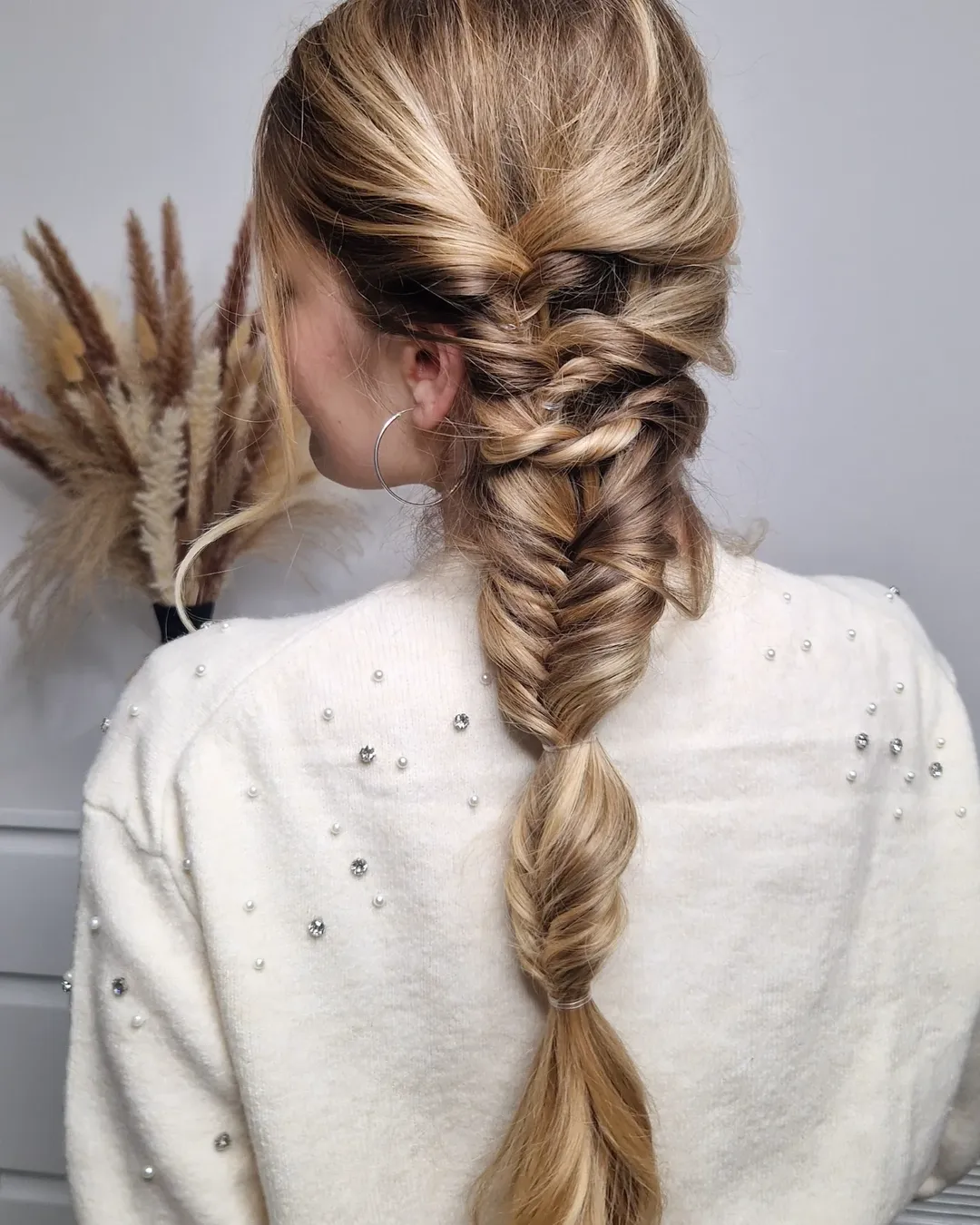 14 Curtain Bangs Long Hair Ideas That Will Make You Want to Cut Your Hair Today 10 Fishtail Braid + Curtain Bangs