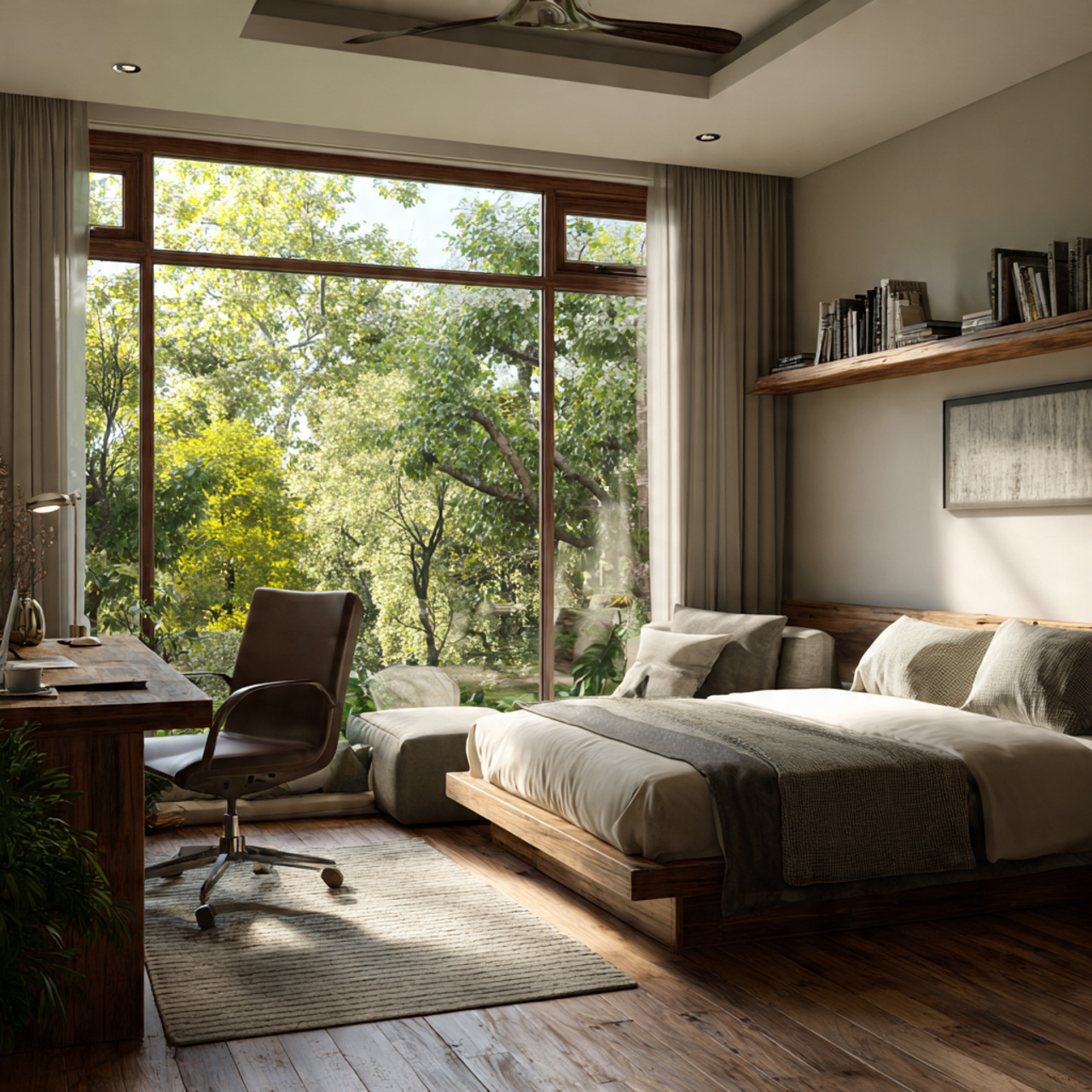 14 Guest Room Ideas 2026: Simple Ways to Make Every Guest Feel Special 11 A Small Desk or Work Area