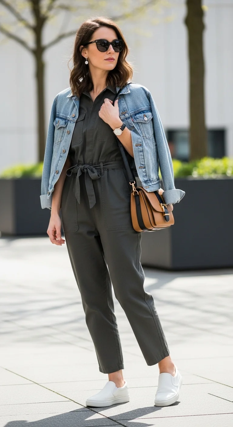 Why These 19 Trendy Spring Outfit with Sneakers Are Shocking Fashionistas 2026 7 Jumpsuits & Slip-On Sneakers