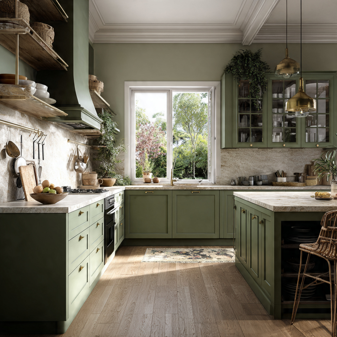 15 Green Kitchen Ideas 2026: The Easiest Ways to Make Your Kitchen Look Fresh and Beautiful 2 Sage Green Cabinets