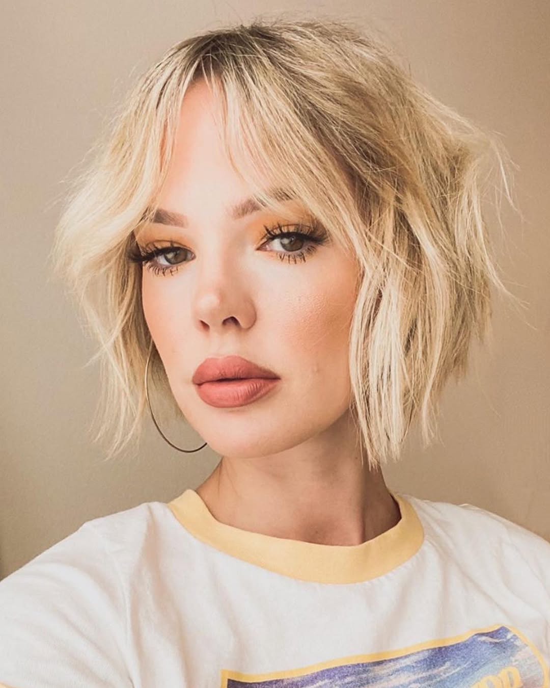 12 Cute Hairstyles for Short Hair That Will Make You Fall in Love with Your Locks All Over Again 11 Shaggy Textured Bob