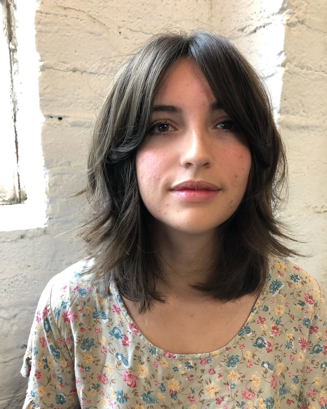 14 Curtain Bangs Long Hair Ideas That Will Make You Want to Cut Your Hair Today 14 Side-Swept Curtain Bangs + Long Waves