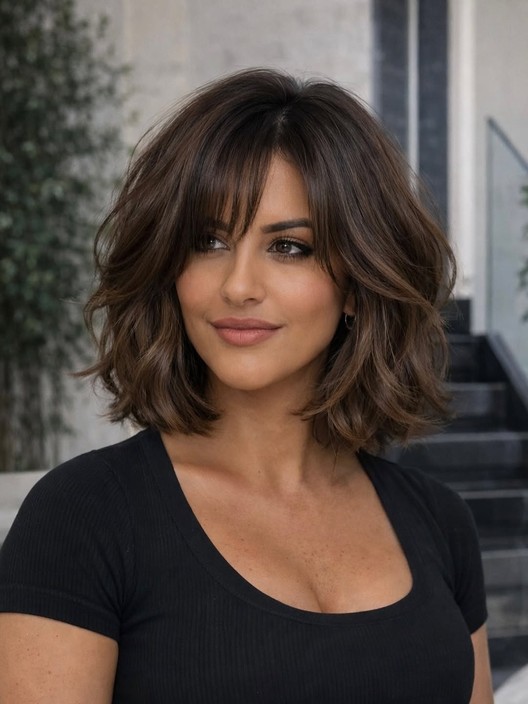 14 Curtain Bangs Long Hair Ideas That Will Make You Want to Cut Your Hair Today 8 Soft Layers + Curtain Bangs