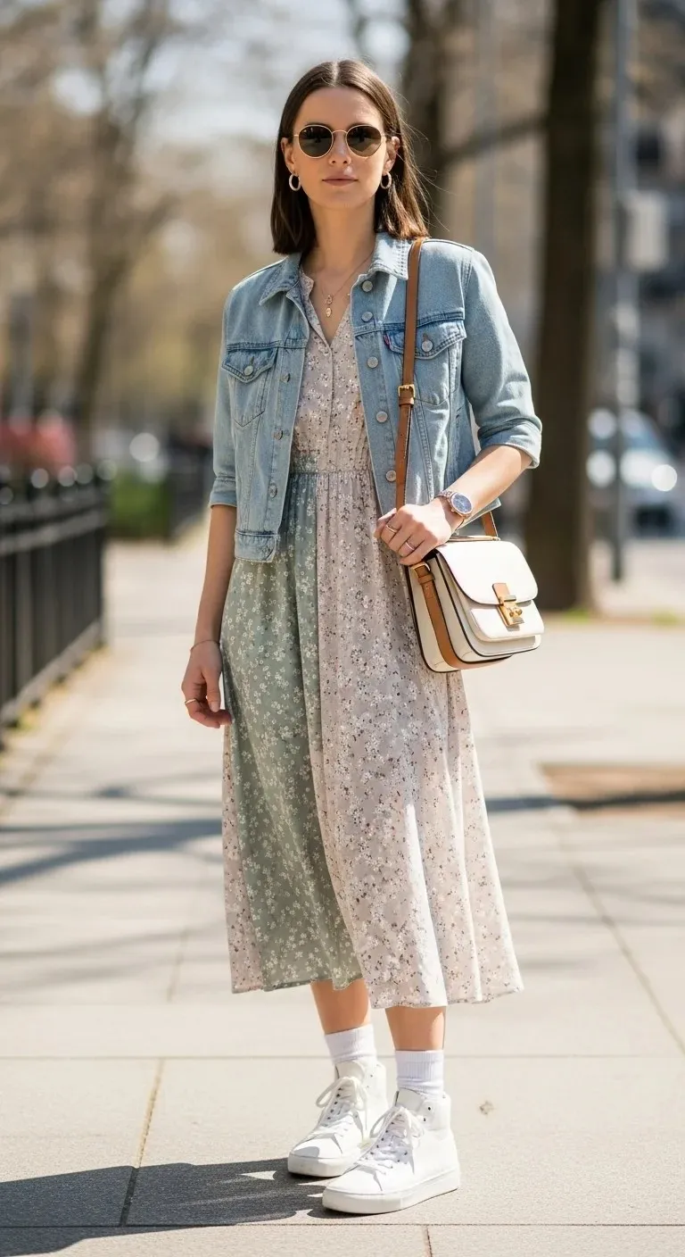 Why These 19 Trendy Spring Outfit with Sneakers Are Shocking Fashionistas 2026 5 Spring Dresses and High-Top Sneakers