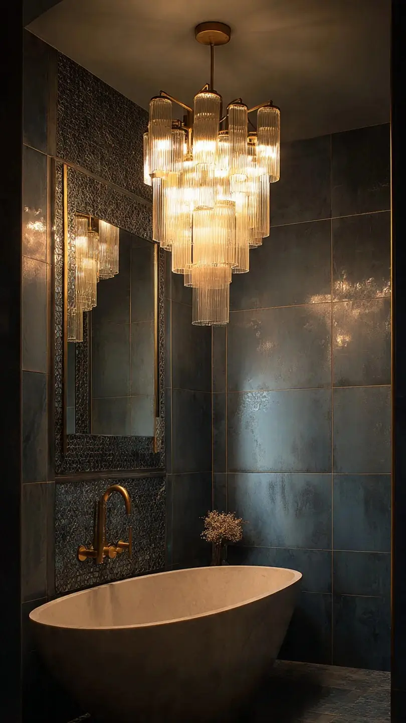 Why Do These 17 Bathroom Light Fixtures Look So Expensive? 4 Statement Chandelier Bold and Beautiful