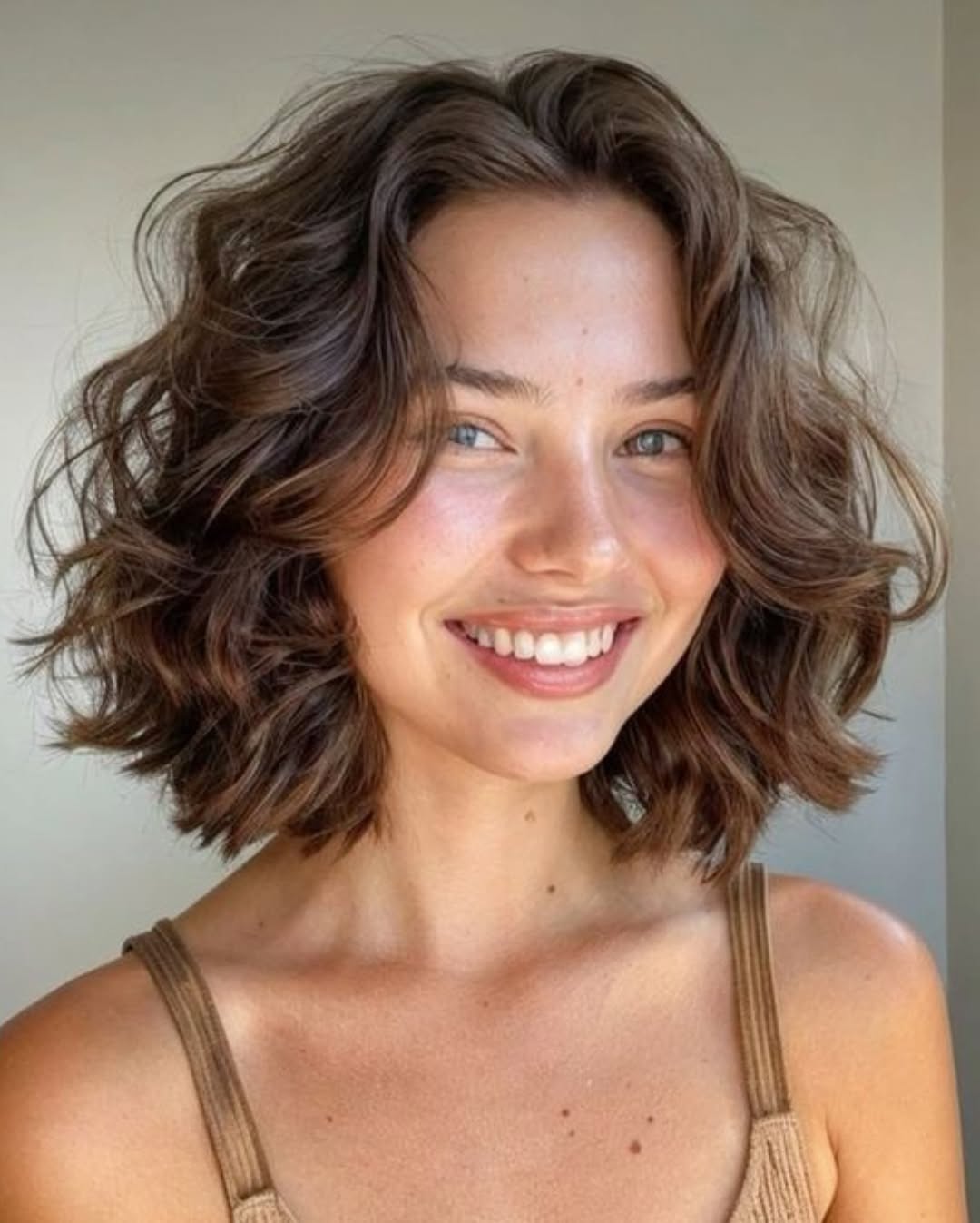 13 Curtain Bangs Short Hair Ideas: The Ultimate Guide for a Fresh, Fun Look 5 The Curly Bob with Curtain Bangs