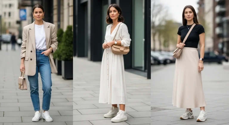 Trendy Spring Outfit with Sneakers