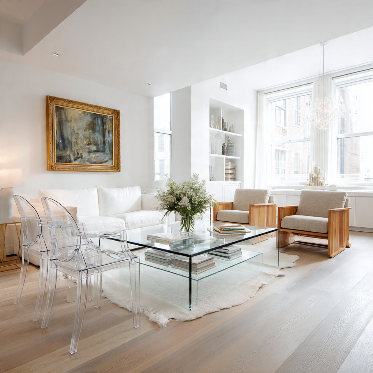 15 Tiny Living Room Ideas 2026: Small Space, Big Style 15 Use Transparent or Lucite Furniture