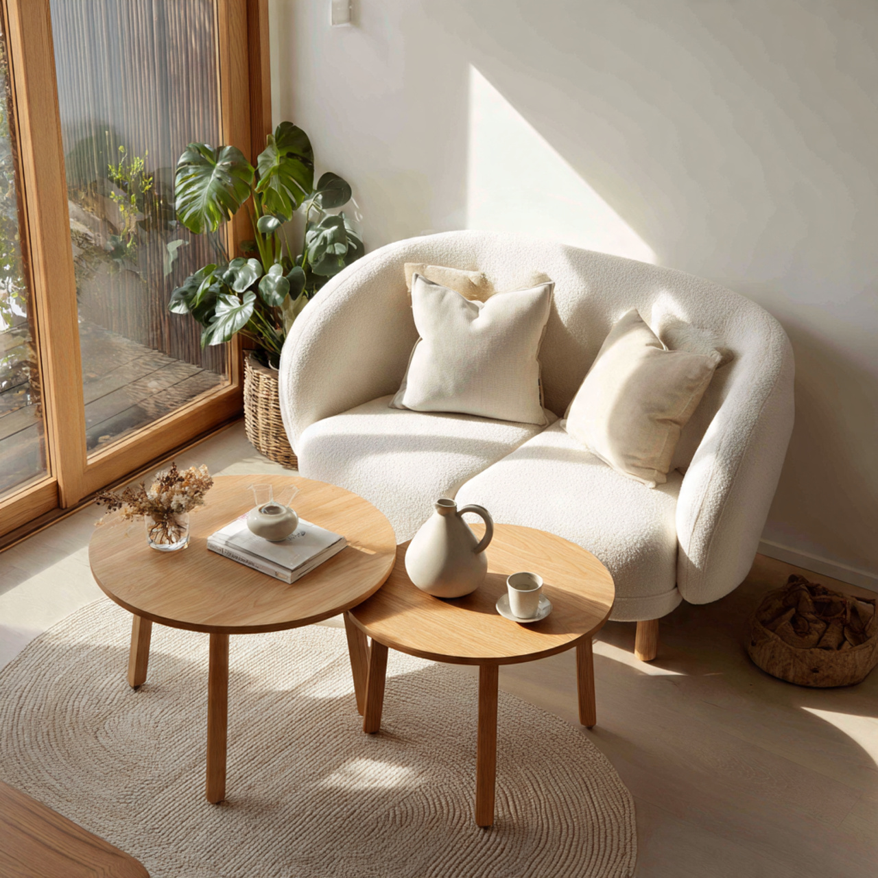 15 Tiny Living Room Ideas 2026: Small Space, Big Style 8 Use a Nesting Coffee Table Instead of a Big One