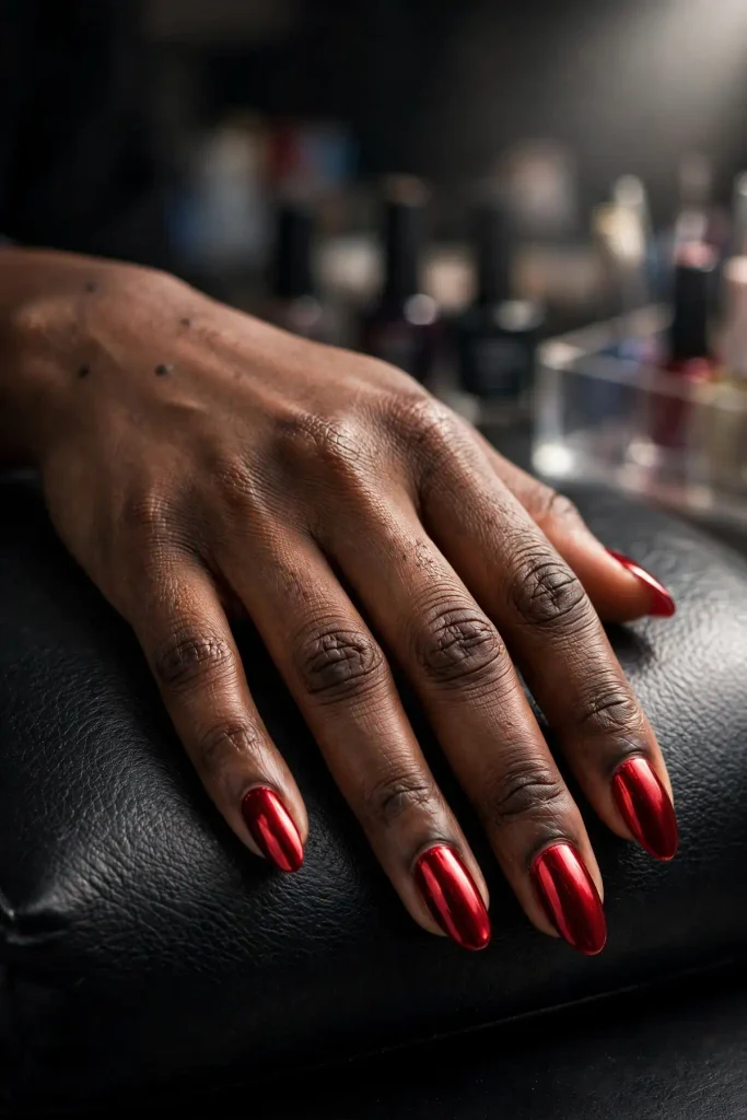 17 Best Nail Design Ideas for February That Go Beyond Basic Valentine's 4 f02 red chrome