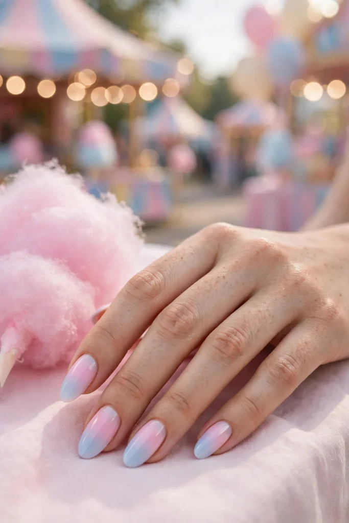 17 Best Nail Design Ideas for February That Go Beyond Basic Valentine's 9 f07 cotton candy ombre