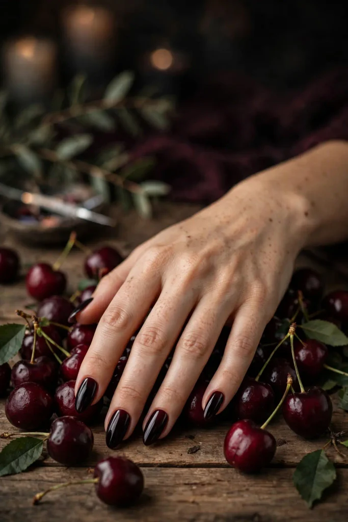 17 Best Nail Design Ideas for February That Go Beyond Basic Valentine's 14 f12 blackened cherry