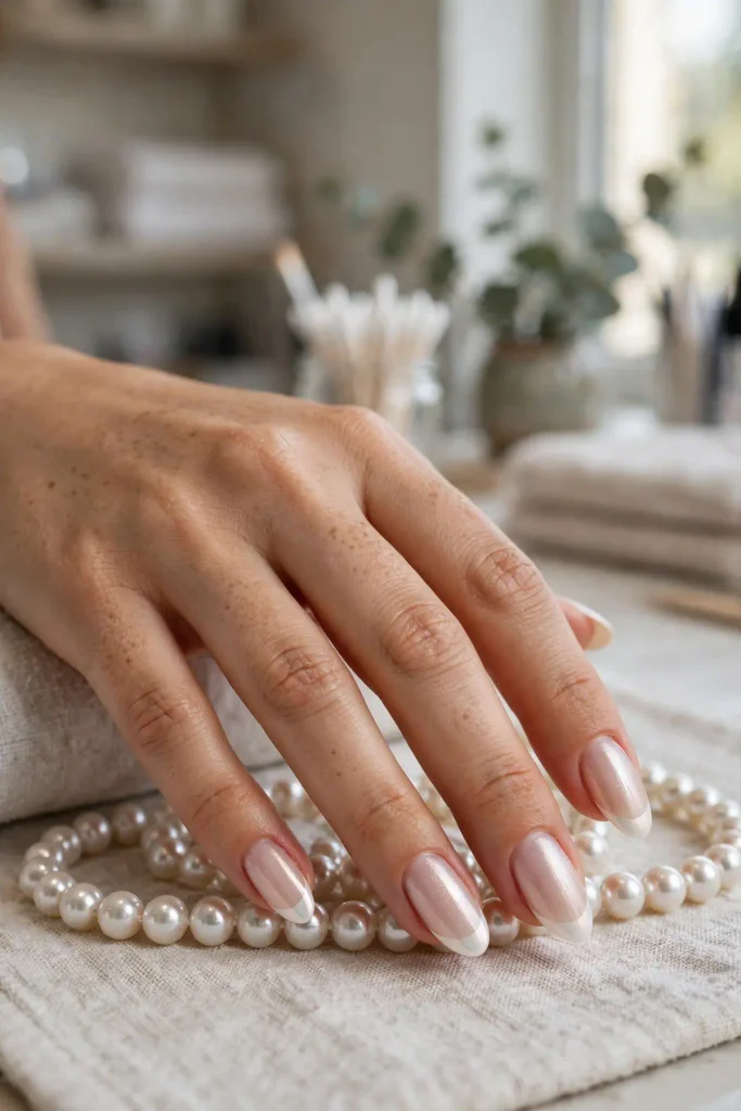 17 Best Nail Design Ideas for February That Go Beyond Basic Valentine's 16 f14 pearl french tips
