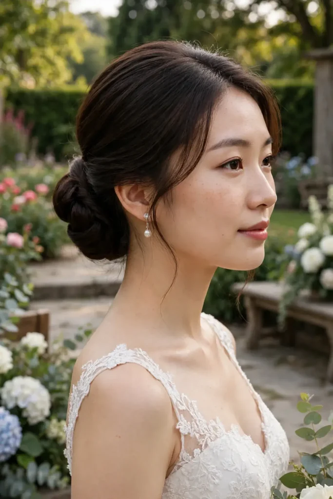 01 classic low chignon