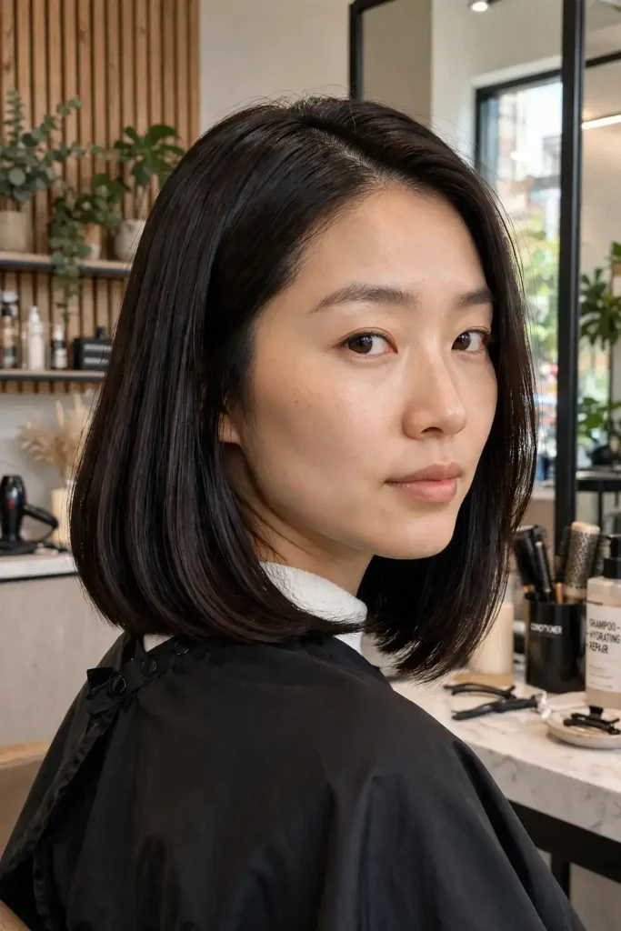 01 glossy straight lob