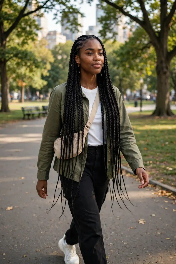 12 Protective Hairstyle Ideas That Actually Protect Your Hair 3 02 knotless braids