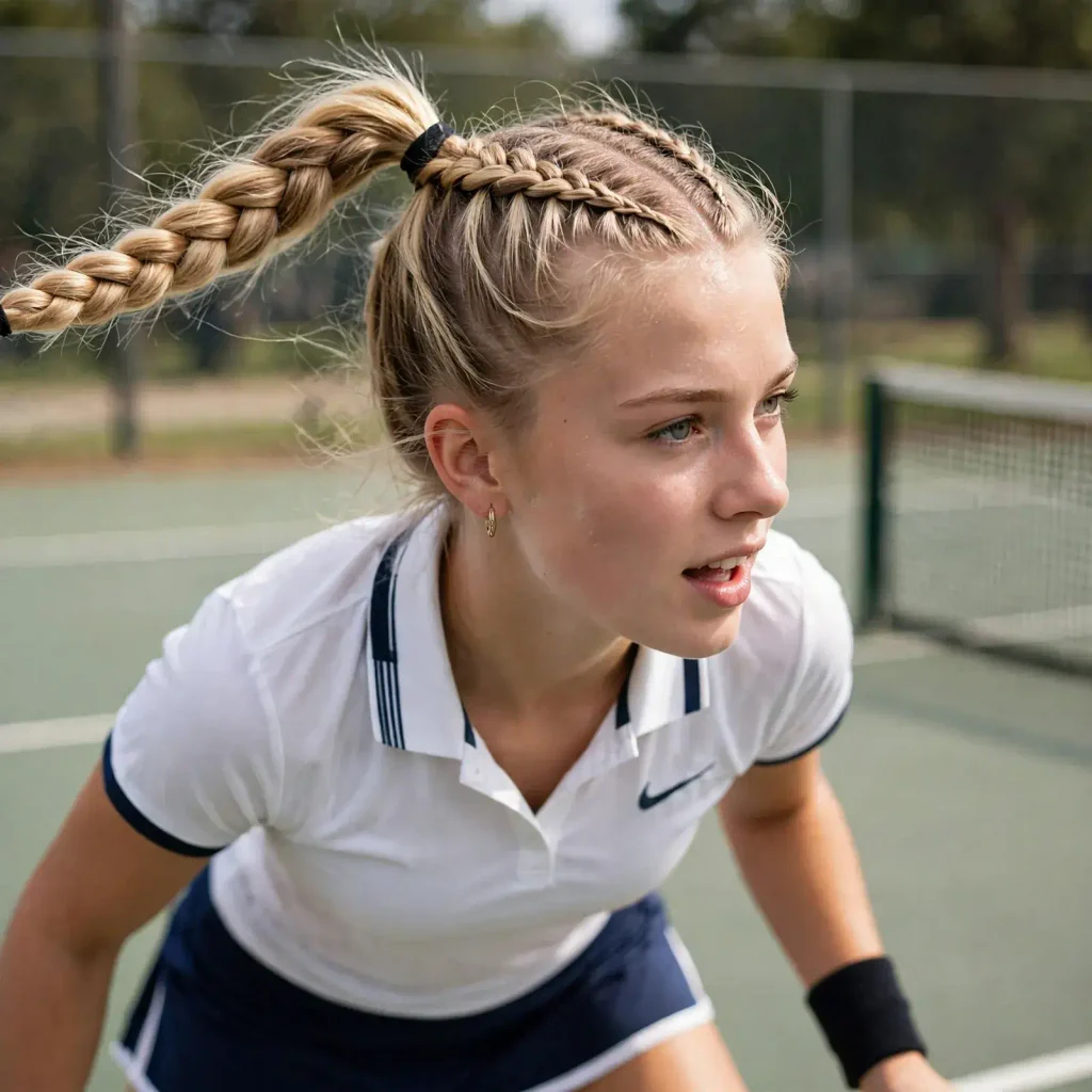 03 double dutch braids high ponytail