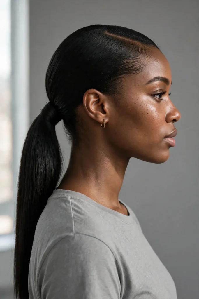 03 low sleek ponytail
