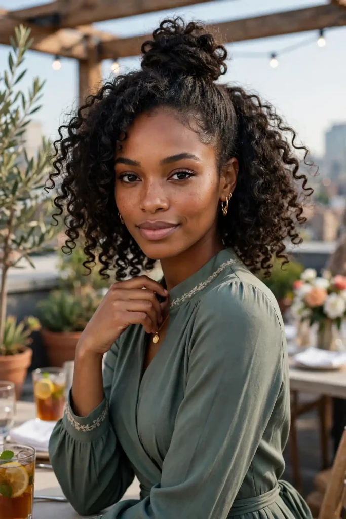 13 Natural Hairstyle Ideas, From Embracing Shrinkage to Showing Off Your Length 6 05 bantu knot out