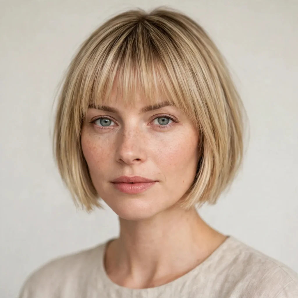 05 blunt bob with bangs