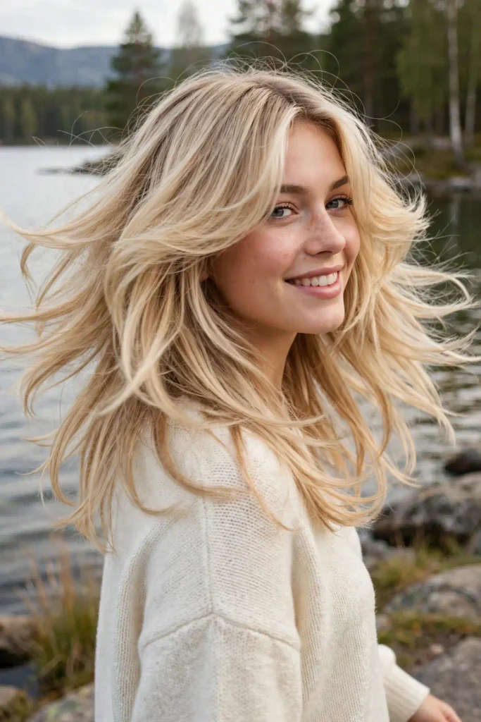 15 Hairstyles for Oval Faces, Chosen by the Feature You Want to Show Off 7 06 butterfly cut