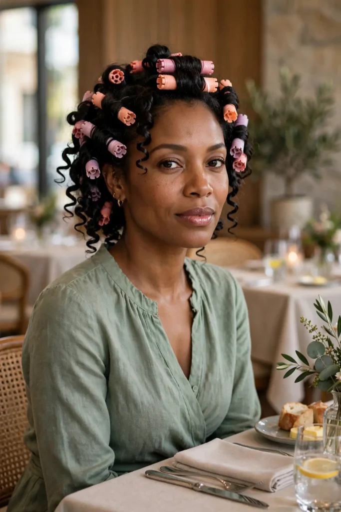 13 Natural Hairstyle Ideas, From Embracing Shrinkage to Showing Off Your Length 8 07 perm rod set