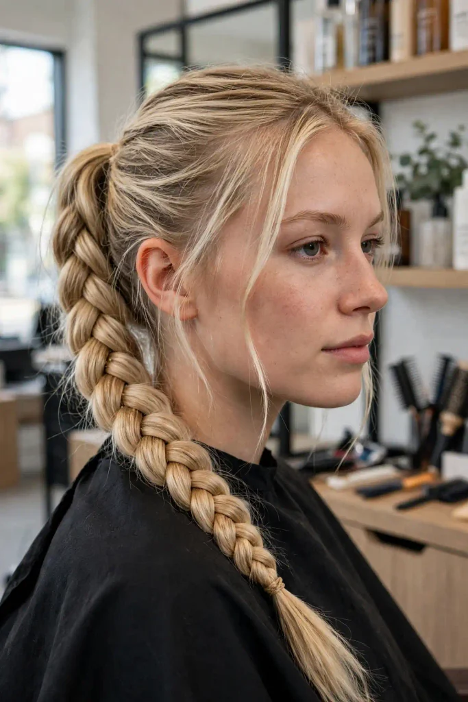08 five strand braided ponytail