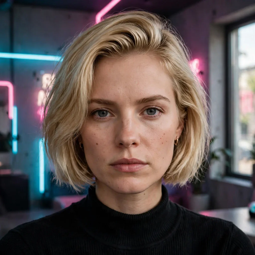 09 90s deep side part bob