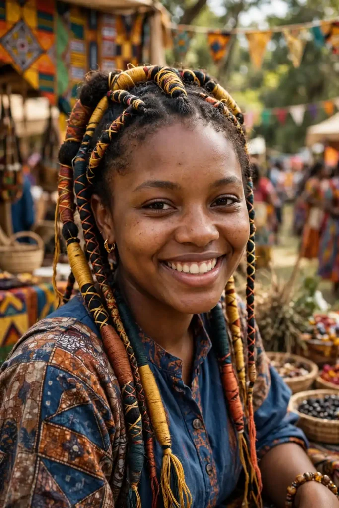 13 Natural Hairstyle Ideas, From Embracing Shrinkage to Showing Off Your Length 10 09 african threading