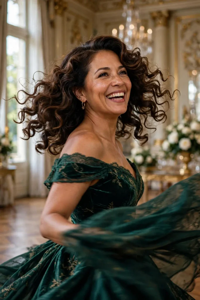 10 voluminous swept curls