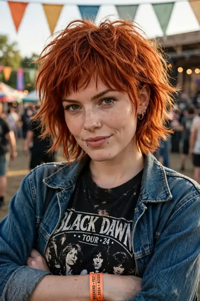 11 choppy shag bob