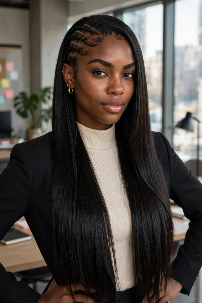 12 Protective Hairstyle Ideas That Actually Protect Your Hair 12 11 silk press protective styling 1