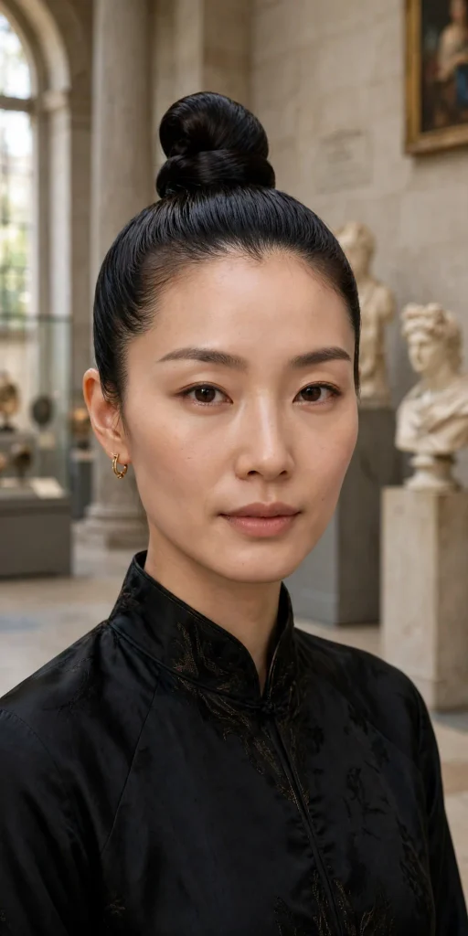 15 Hairstyles for Oval Faces, Chosen by the Feature You Want to Show Off 12 11 sleek high top knot