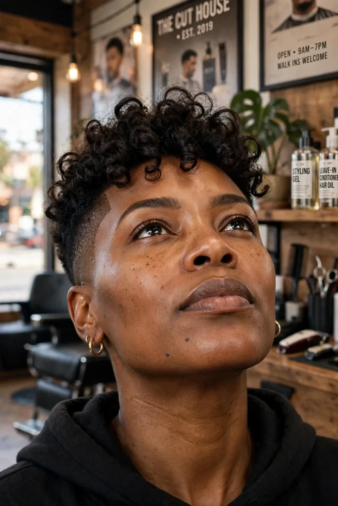 11 tapered cut defined curls