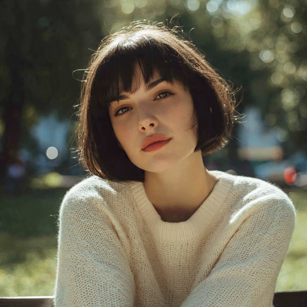 15 Oval Face Hairstyles Ideas That'll Give You Instant Main Character Energy in 2026 7 Blunt Chin-Length Bob