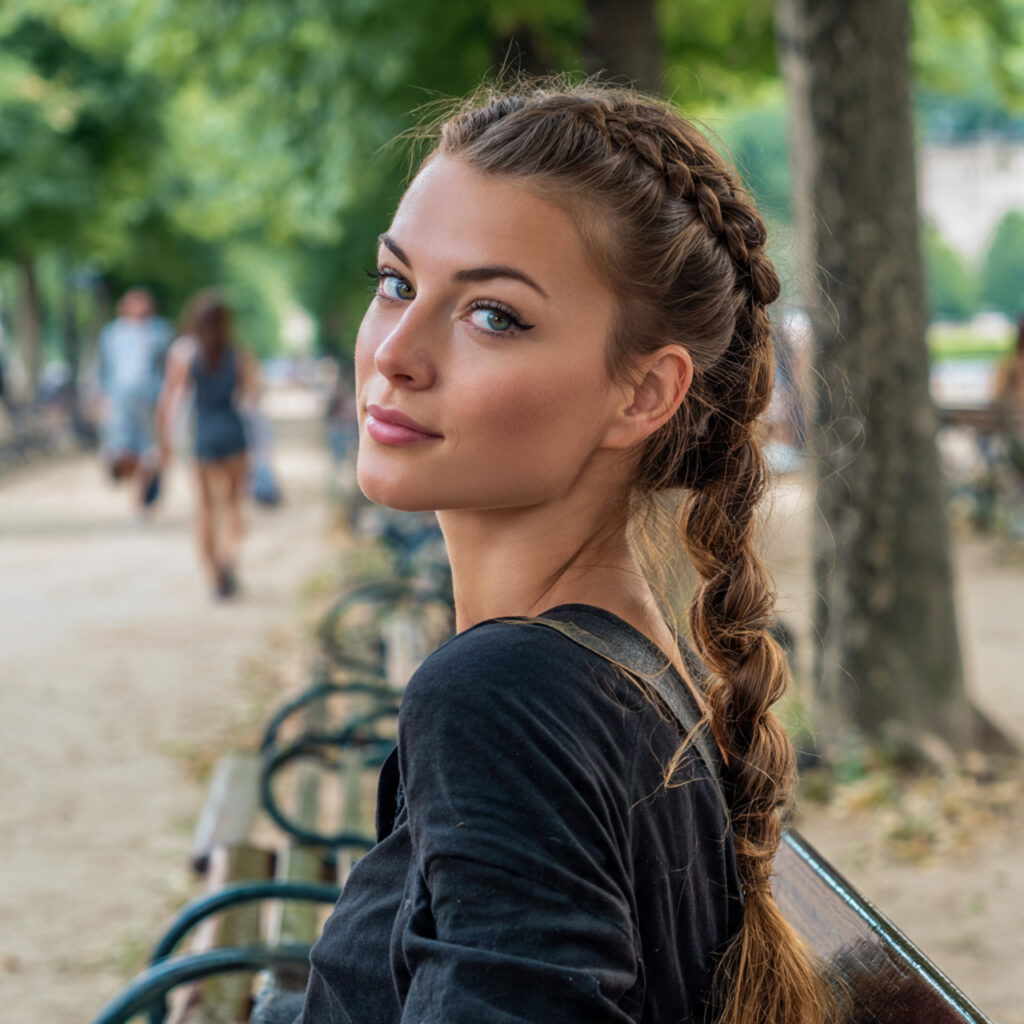 15 Braided Ponytail Hairstyles That Are So Pretty, You’ll Want to Try One Tomorrow 5 Bubble Braided Ponytail