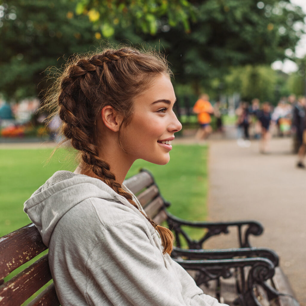 15 Braided Ponytail Hairstyles That Are So Pretty, You’ll Want to Try One Tomorrow 6 Dutch Braid Into Ponytail