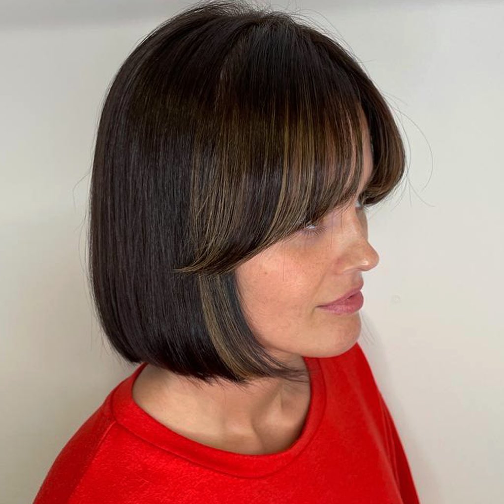 14 Trending Hairstyle Ideas That'll Make You Ditch Your Boring Bun Forever 14 Glossy Blunt Bob
