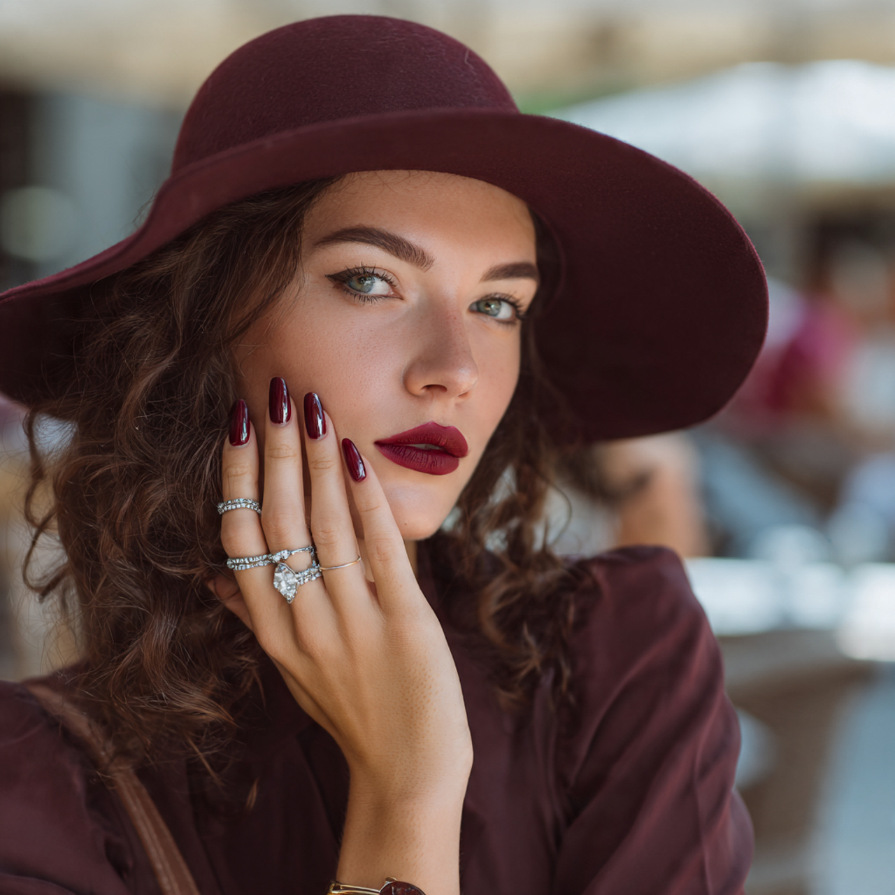 12 Nail Art Maroon Ideas: Bold, Classy, and Surprisingly Versatile 4 Maroon French Tips (Modern Twist)