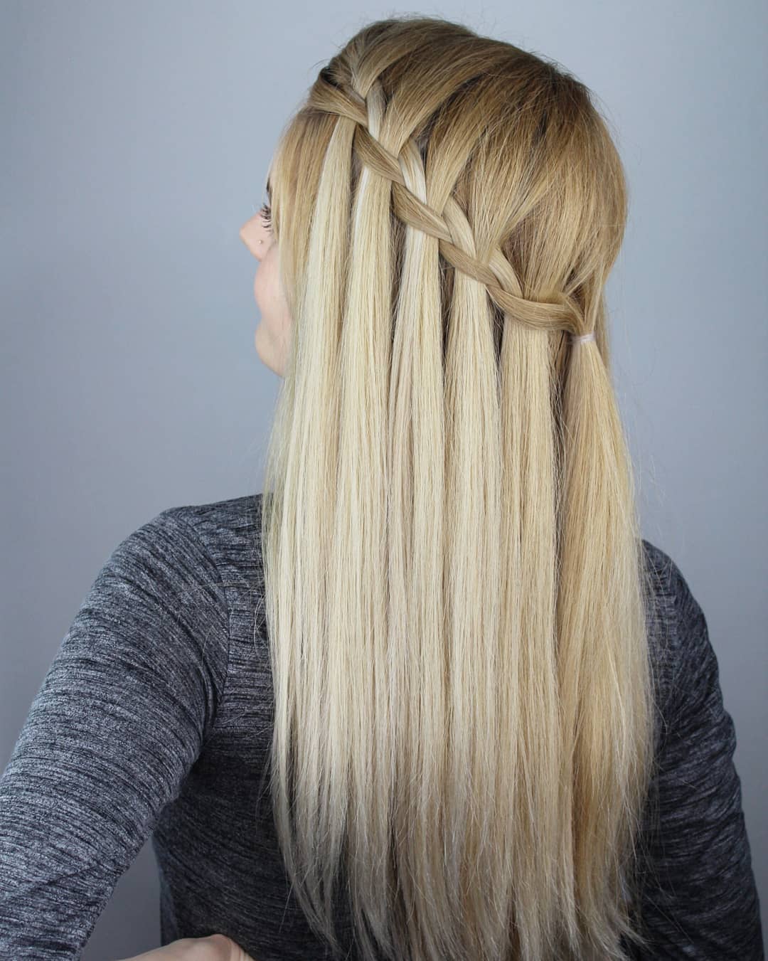 13 Elegant Hairstyles Ideas That’ll Make You Look Expensive AF (Zero Salon Drama Required) 11 Romantic Waterfall Braid