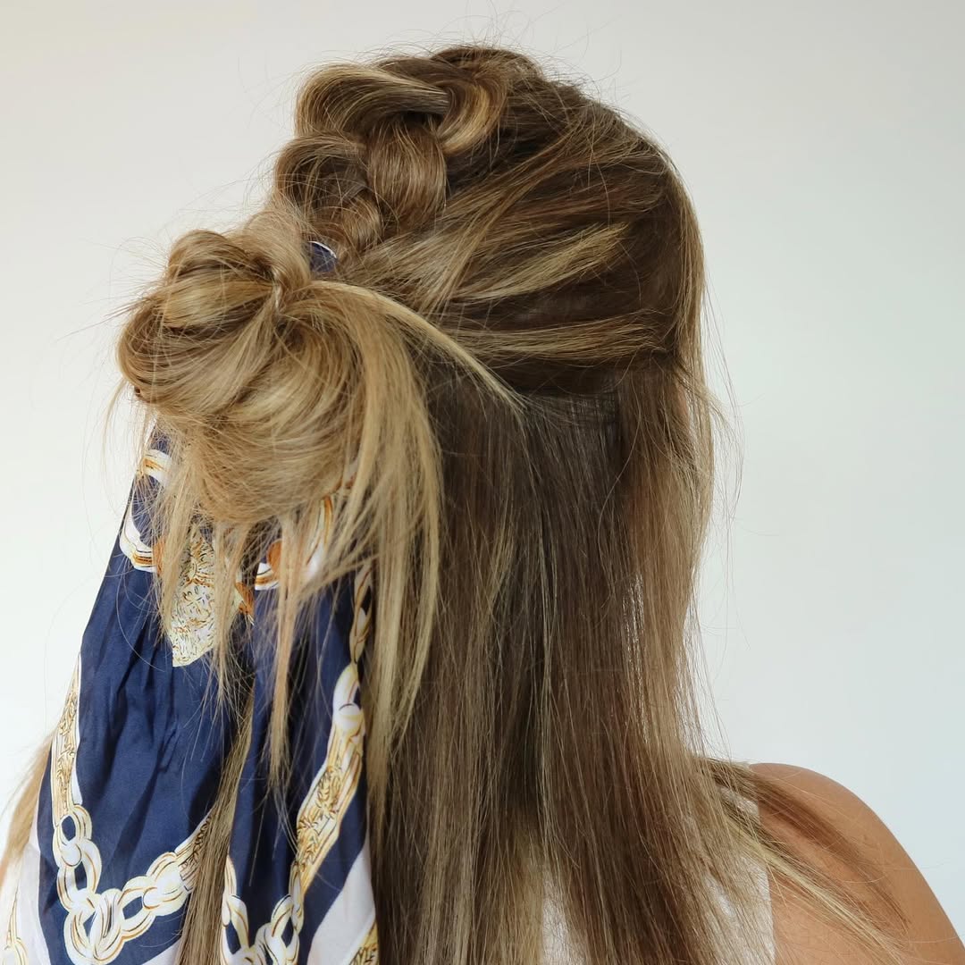 13 Messy Bun Hairstyles Ideas for 2026 That Look Expensive But Take 5 Minutes Flat 7 Scarf-Wrapped Messy Bun