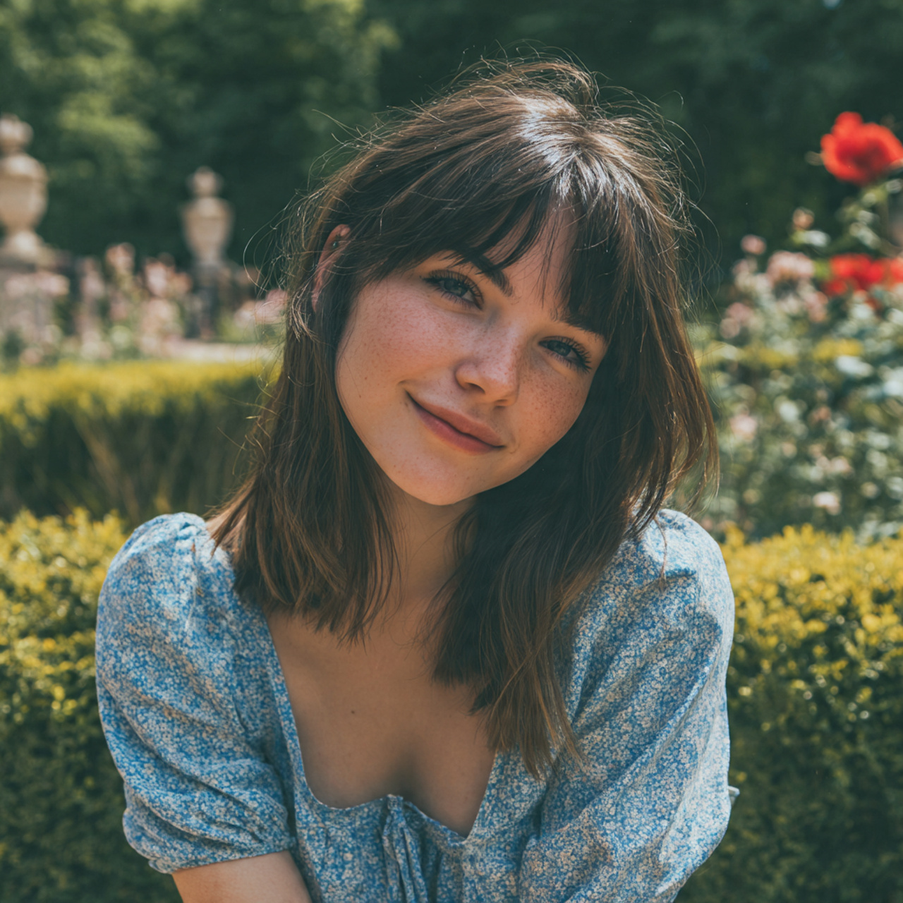 15 Oval Face Hairstyles Ideas That'll Give You Instant Main Character Energy in 2026 8 Side-Swept Bangs on Medium Hair