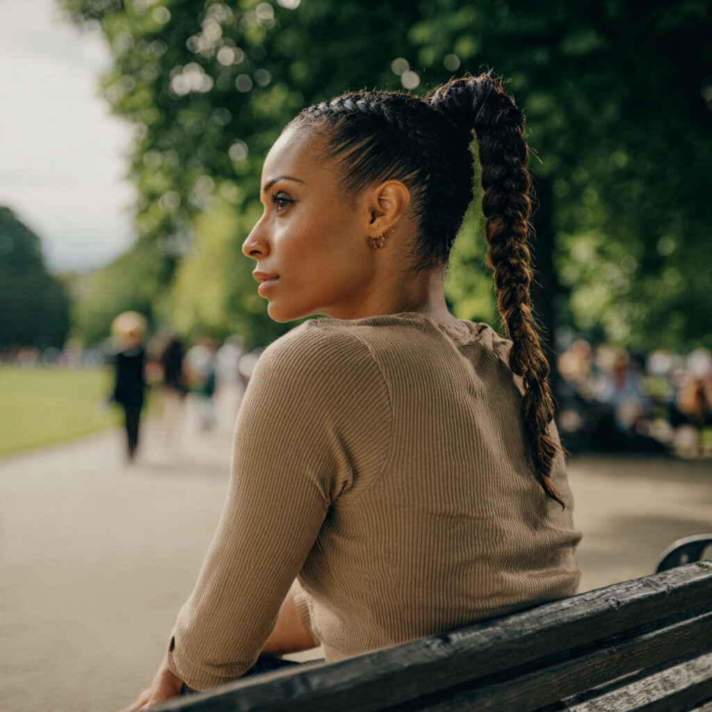 15 Braided Ponytail Hairstyles That Are So Pretty, You’ll Want to Try One Tomorrow 11 Sleek Braided Ponytail 1