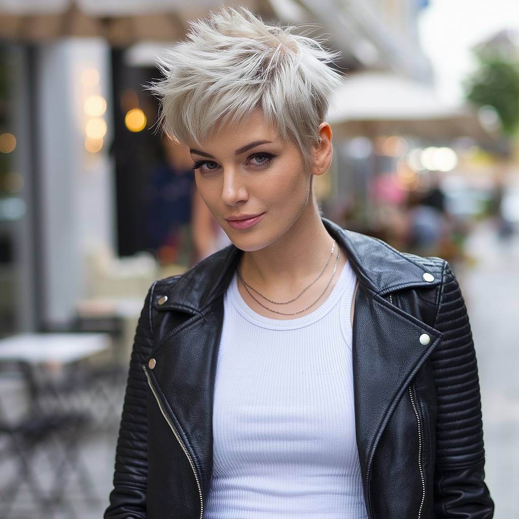 13 Easy Short Hairstyles That'll Make You Look Like You Walked Straight Out of a Fashion Magazine 2 The Choppy Pixie