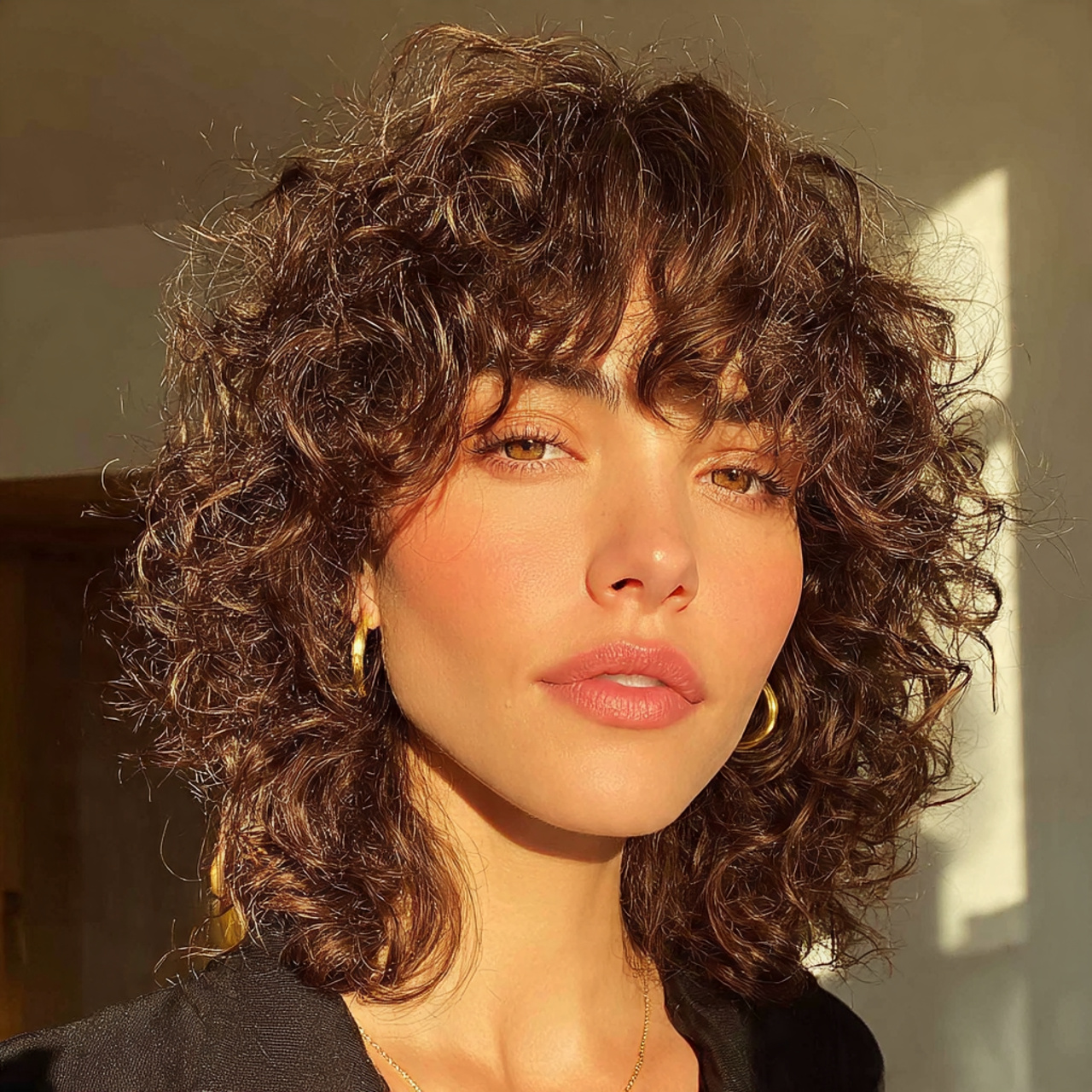 12 Curly Wolf Cut Ideas 2026 — The Hottest Styles You Need to Try Right Now 5 The Curly Wolf Cut with Bangs
