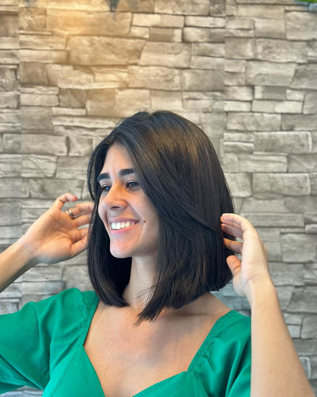 14 Short Hair with Bangs Ideas You Can Totally Rock Tomorrow 13 The Long Bob + Wispy Bangs