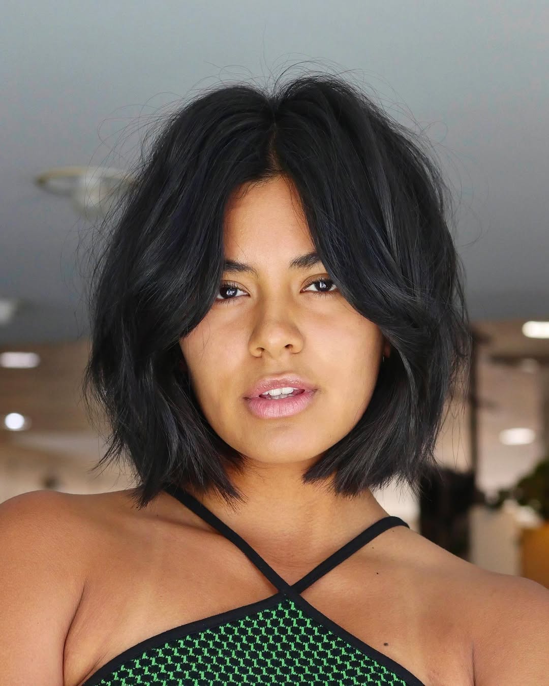 14 Short Hair with Bangs Ideas You Can Totally Rock Tomorrow 7 The Modern Bob + Micro Bangs