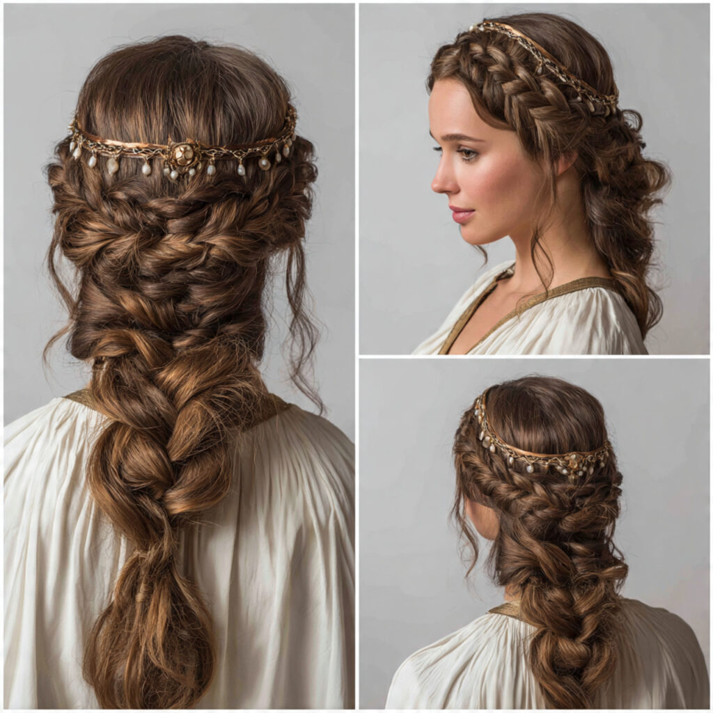 15 Engagement Hairstyle Ideas That Are Romantic, Chic, and Seriously Photo-Ready 8 braided crown hairstyle for engagement hairstyle